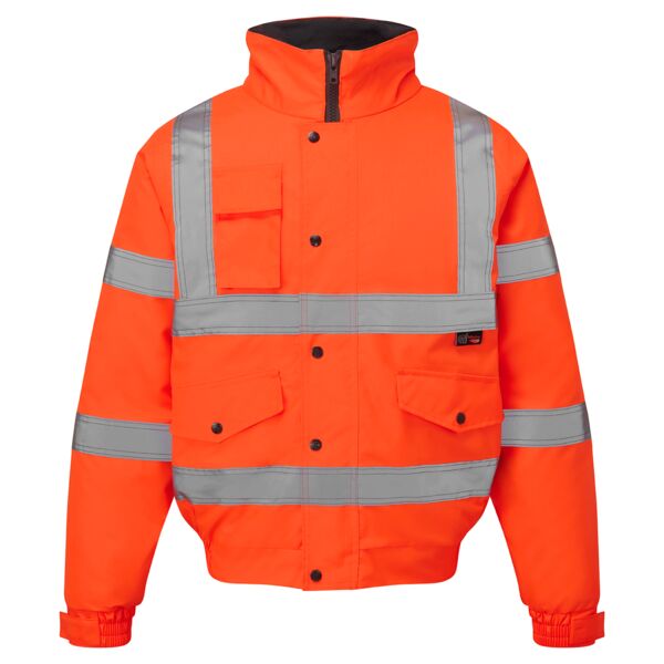 Supertouch Hi Vis Orange Standard Storm Bomber Jacket Thumbnail